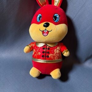 2023 Chinese New Year Rabbit Hope Long Life Plush Stuffed Animal Toy 11 " Tall